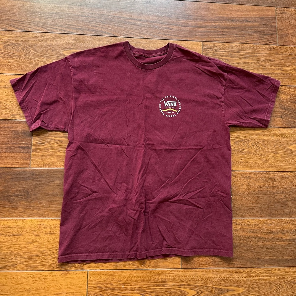 VANS Maroon TShirt Size L